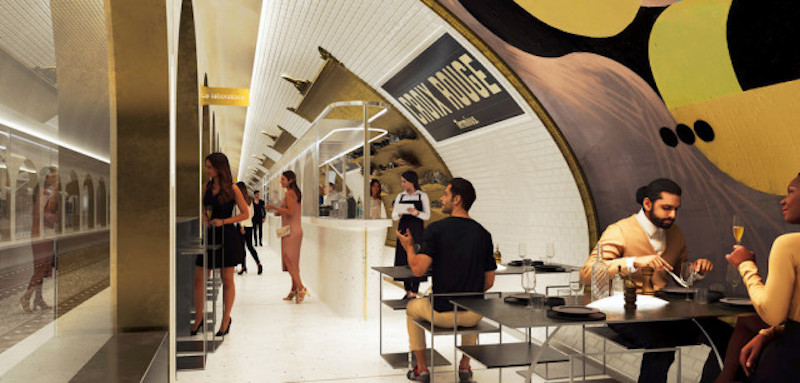Croix Rouge Metro Station Will Be Transformed Into A Stylish Bar