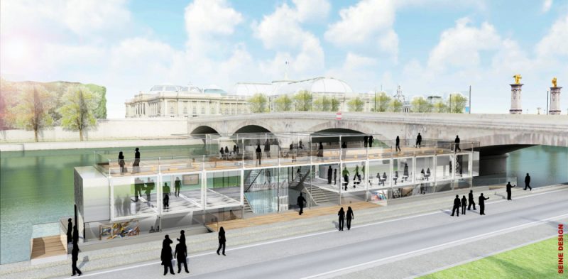 Fluctuart, The Floating Urban Art Centre in Paris