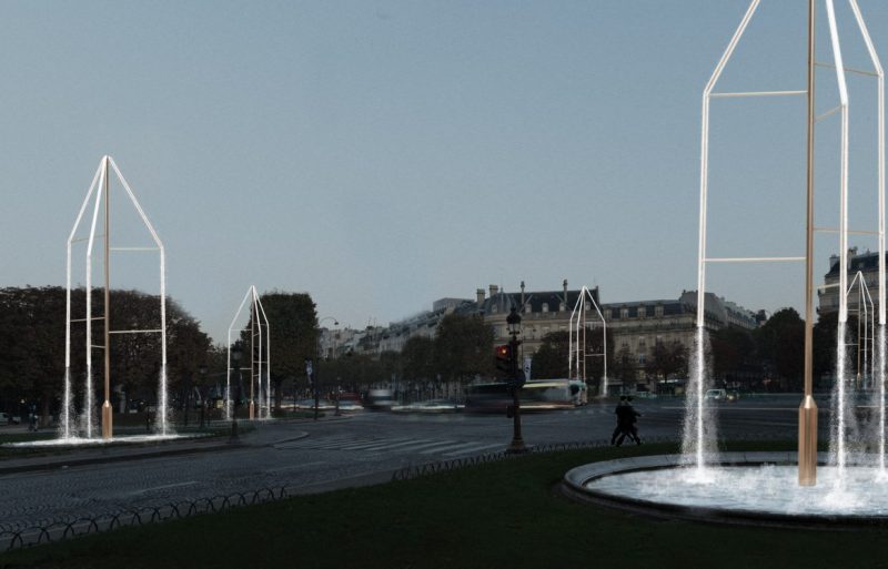 Bouroullec Brothers Transform Paris Fountains With Swarovski Crystals