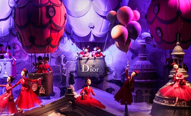 “Every year the window displays in Paris’s major department stores are transformed for the Christmas season. The following windows feature amongst the most popular.”