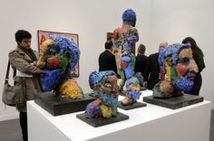 l'EXPRESS. Markus Lupertz during the international contemporary art fair Fiac at the Grand Palais in Paris