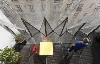 Admire La Maison Plissée, A Mesh Façade Residence from WRA
